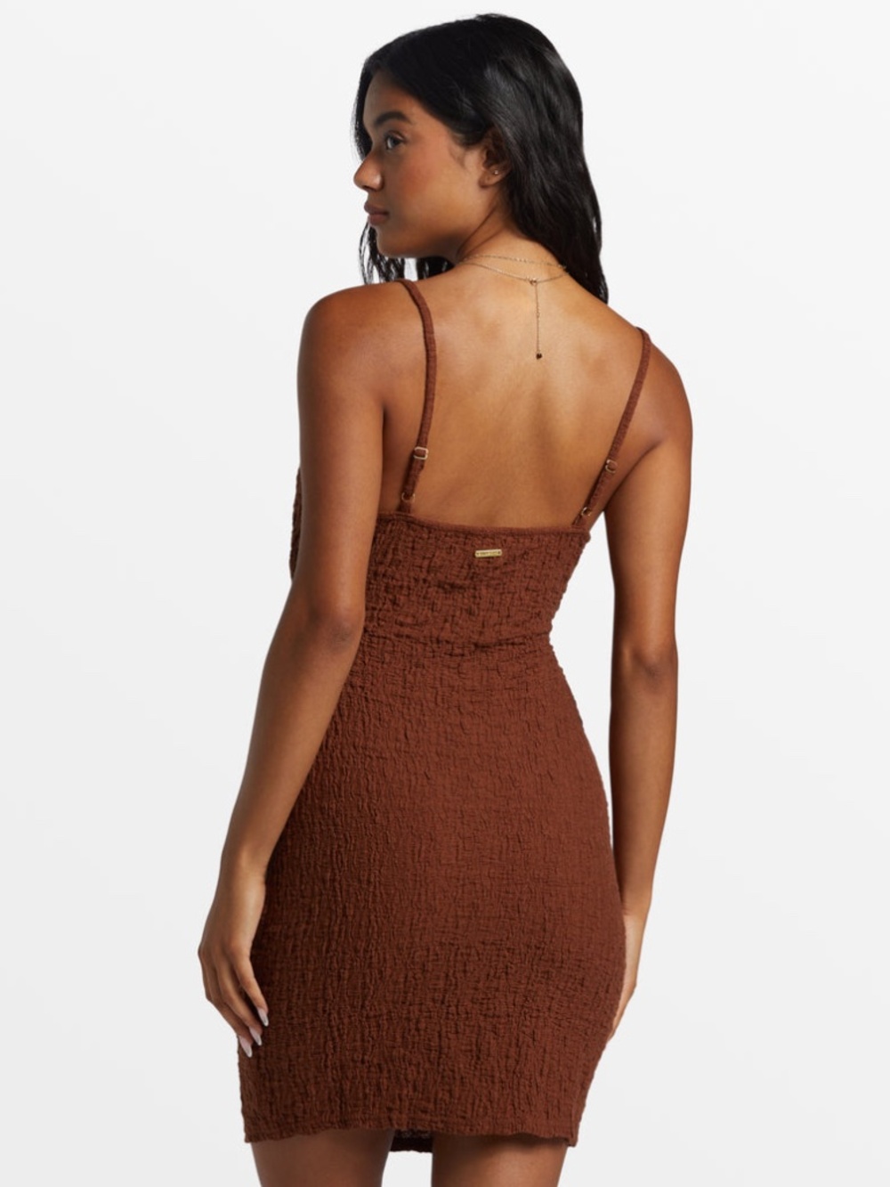 Billabong Flower Hour Cutout Dress Brown - Picture 2 of 6